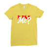 YOU WANT KISS ME Ladies Fitted T-Shirt