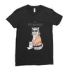 the big meowski Ladies Fitted T-Shirt
