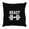 new beast dumbbell muscle Throw Pillow