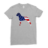 patriotic boxer Ladies Fitted T-Shirt
