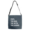 pops the man the myth the legend Adjustable Strap Totes
