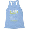 December Girl Facts Capricorn Racerback Tank
