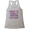 made in 1967 50 years of being awesome Racerback Tank