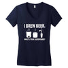 i brew beer what's your superpower Women's V-Neck T-Shirt