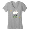 run away! run away! Women's V-Neck T-Shirt