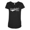 21st birthday apron established 1997 Maternity Scoop Neck T-shirt