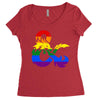 dungeons and dragons lgbtq Women's Triblend Scoop T-shirt