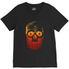 skull gradient V-Neck Tee