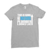 this is what an awesome plumber looks like Ladies Fitted T-Shirt