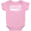 sarcasm now loading mens Baby Onesie