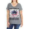 Veteran Don't Thank Me Thank My Brothers &amp; Sister Ladies Curvy T-Shirt