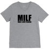 milf man i love fishing t shirt funny outdoors clever humor tee fisher V-Neck Tee
