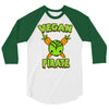 vegan pirate 3/4 Sleeve Shirt