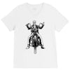 skeleton biker V-Neck Tee