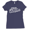never get bored in bedford Ladies Fitted T-Shirt