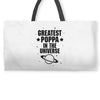 Greatest Poppa In The Universe Weekender Totes
