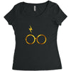 Harry Potter Glasses Women's Triblend Scoop T-shirt