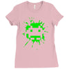 space invader 2 splat Ladies Fitted T-Shirt