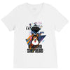 who loves german shepherd V-Neck Tee