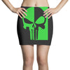 mad engine marvel brand punisher scar glow in the dark Mini Skirts