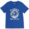 halloween my labrador rides shotgun V-Neck Tee