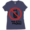 no cell phones Ladies Fitted T-Shirt