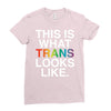 This Is What Trans Looks Like Ladies Fitted T-Shirt