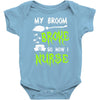 my broom broke! so now i nurse Baby Bodysuit