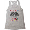 mama bear message Racerback Tank
