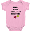 bears beets battlestar galactica Baby Bodysuit