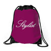 stylist rhinestone Drawstring Bags