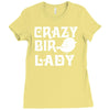 crazy bird lady Ladies Fitted T-Shirt
