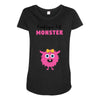Creating a Lil Monster Baby Girl Maternity Scoop Neck T-shirt