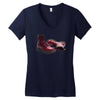red doc marten skinhead boots, ideal birthday present or gift Women's V-Neck T-Shirt