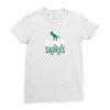 Daddy Saurus Ladies Fitted T-Shirt