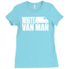 white van man funny Ladies Fitted T-Shirt