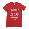 Our Family is Growing Ladies Fitted T-Shirt