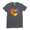 Lgbt Heart Ladies Fitted T-Shirt