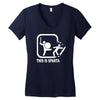 this is sparta funny  film Women's V-Neck T-Shirt