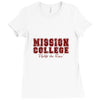 mission college maroon Ladies Fitted T-Shirt
