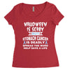 halloween is scary but stomach cancer is deadly spread the word lep sa Women's Triblend Scoop T-shirt