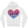 love (4) Zipper Hoodie
