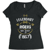 legendary riders are born in 1957 Women's Triblend Scoop T-shirt