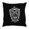 white owl kingdom giant bird Throw Pillow