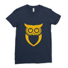 owl  (10) Ladies Fitted T-Shirt