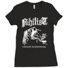 nihilist carnal leftovers entombed unleashed morbid Ladies Fitted T-Shirt
