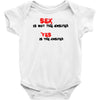 yes is the answer Baby Bodysuit
