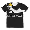 caution men at work All Over Women's T-shirt