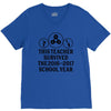 This Teacher Survived The 2016 2017 School Year V-Neck Tee