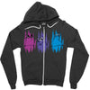 Colorful Cats Zipper Hoodie